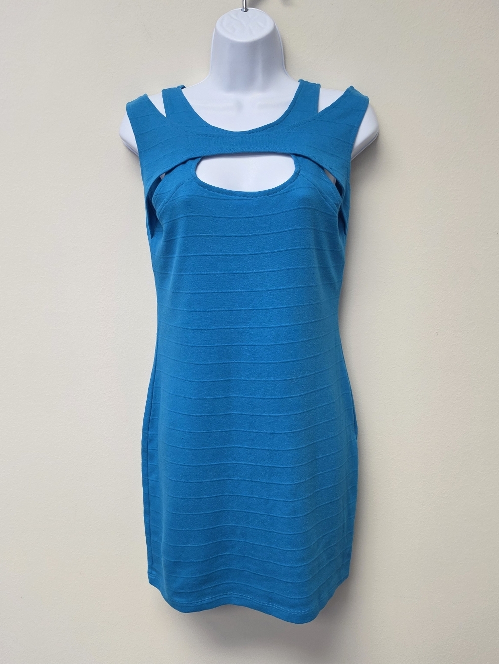 Papaya sleeveless cutout bodycon dress Blue L